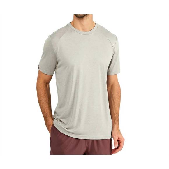 NEW FREE FLY bamboo lightweight short sleeve in sandstone - Picture 1 of 3